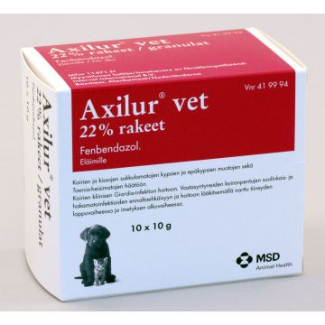 AXILUR VET rakeet 22 % 10 x 10 g