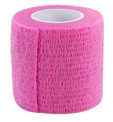 Lumocare itsekiinnittyvä tukiside 5 cm x 4,5 m pinkki 1 kpl