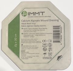 IMMT Calcium Alginate Wound Dressing Nenäverenvuodon pysäyttäjä 2g/30cm 1 kpl